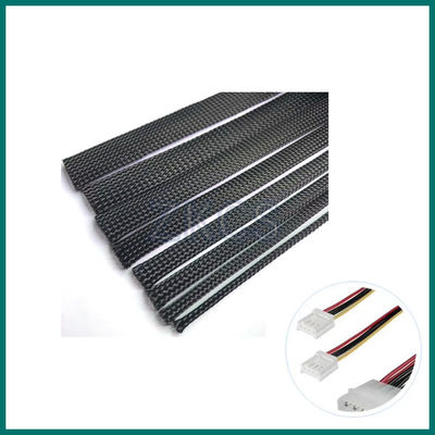 良いPET拡張可能なケーブル帯毛袖/望遠鏡帯毛袖/黒い帯毛線袖